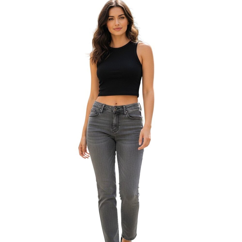 Aeropostale Rivington Women's 28 Charcoal Gray Stretch Skinny Jeans